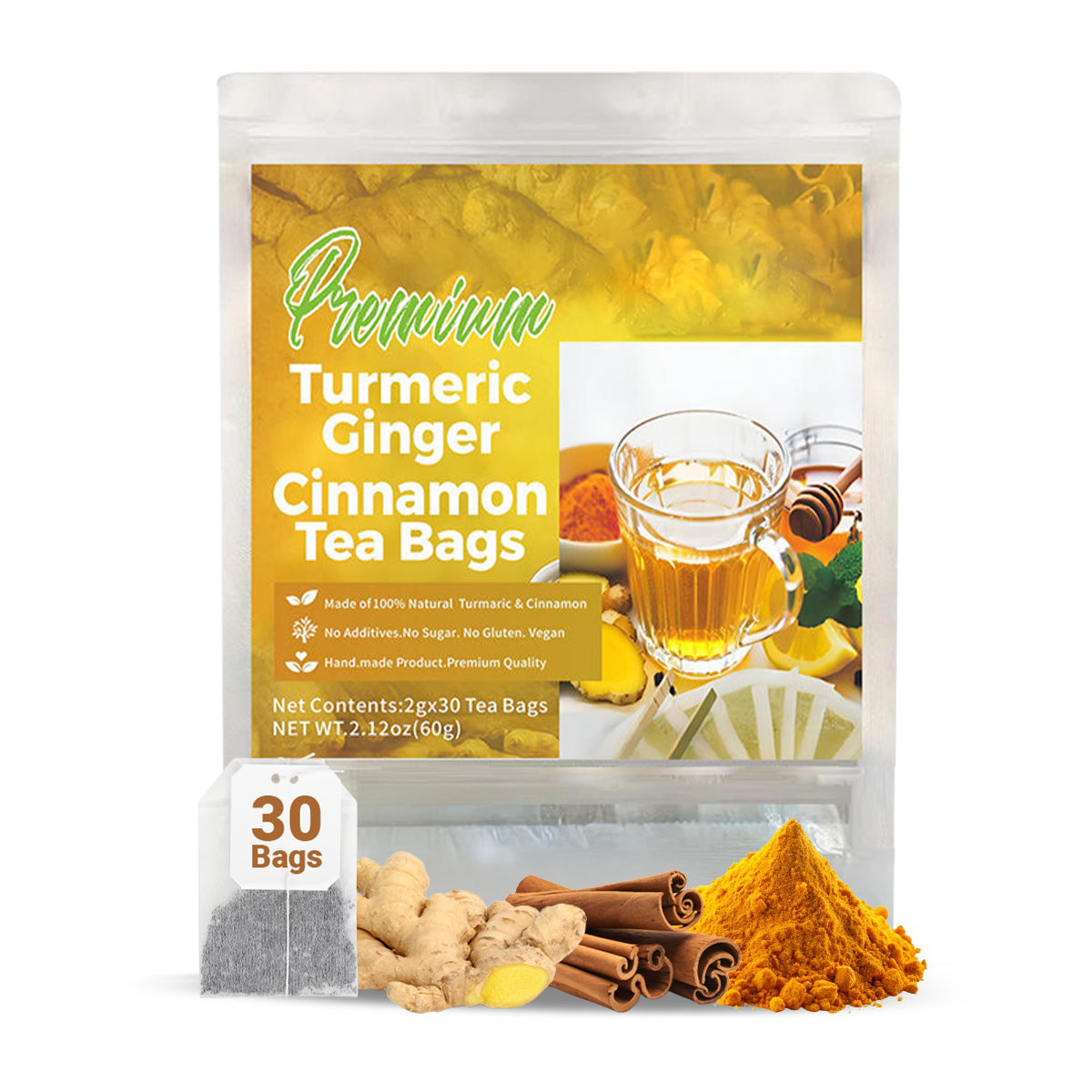 Roberto™ Premium Turmeric Ginger Cinnamon Tea