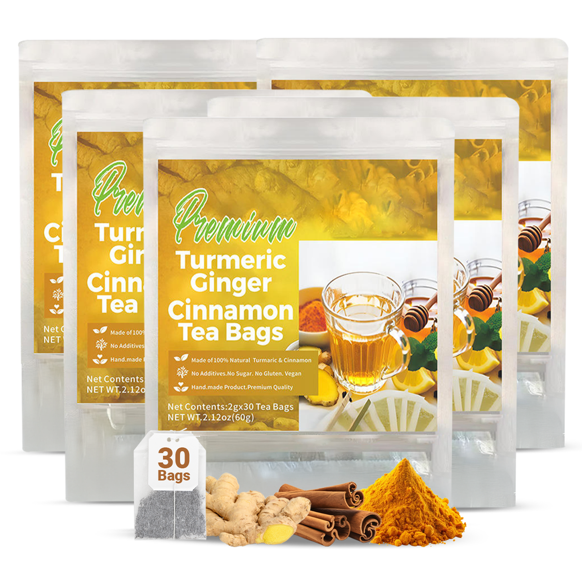 Roberto™ Premium Turmeric Ginger Cinnamon Tea